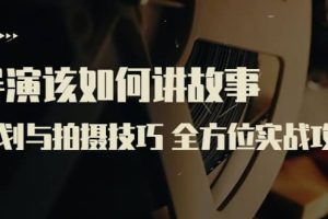 导演该如何讲故事：策划与拍摄技巧 全方位实战攻略（8节课 原价799）