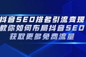 抖音SEO排名引流变现，教你如何布局抖音SEO获取更多免费流量