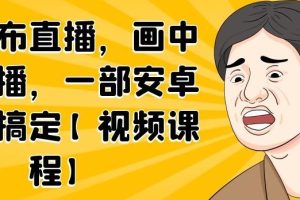 无绿布直播，画中画直播，一部安卓手机搞定【视频课程】