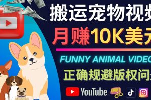 搬运TIKTOK视频到YouTube，并进行二次创作，月赚1万美元以上