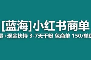 （8334期）最强蓝海项目，小红书商单！长期稳定，7天变现，商单分配，月入过万
