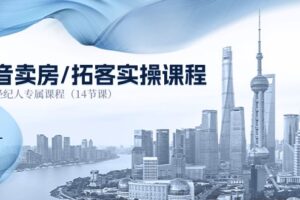 （11107期）抖音卖房-拓客实操课程，房产经纪人专属课程（14节课）