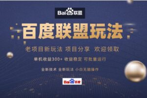 （13076期）百度联盟 单机300+课程分享 小白可无脑操作