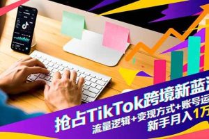 (16640期)抢占TikTok跨境新蓝海:流量逻辑+变现方式+账号运营,新手月入1万+