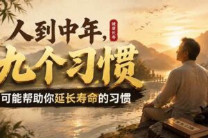 （19707期）付费文章：人到中年，九个可能帮助你延长寿命的习惯