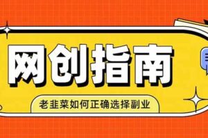 （19734期）老韭菜必看的网创指南！了解项目类型，才能找到好的项目，才能拿到想要的结果