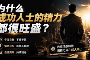 （19754期）付费文章：为什么成功人士的精力都很旺盛？